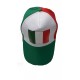 Cappello con Visiera e Bandiera Italiana