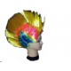 Parrucca cresta multicolore